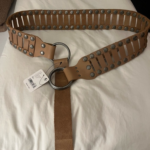Free People Accessories - Free People Brown Studded Belt